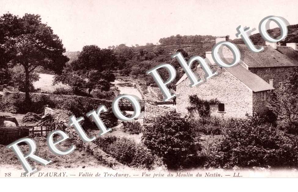 Vue de la Vallee de Tre-Auray, Moulin de Nestin
