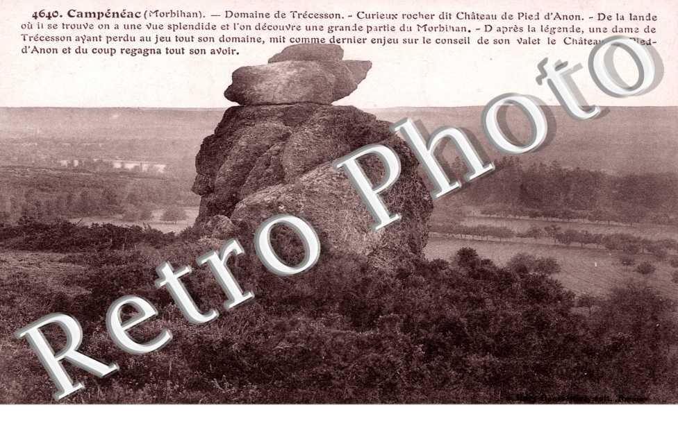 Curieux rocher dit Chateau de Pied d'Anon