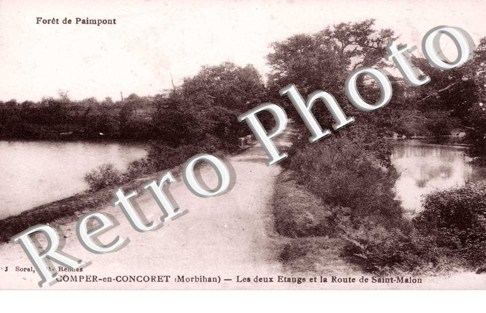 Les deux etangs et la route de Saint-Malon