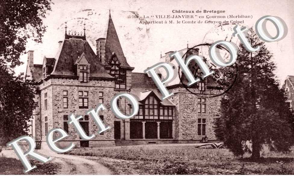 Chateau La Ville-Janvier apprtenant a M. Le Comte de Gouyon de Coipel