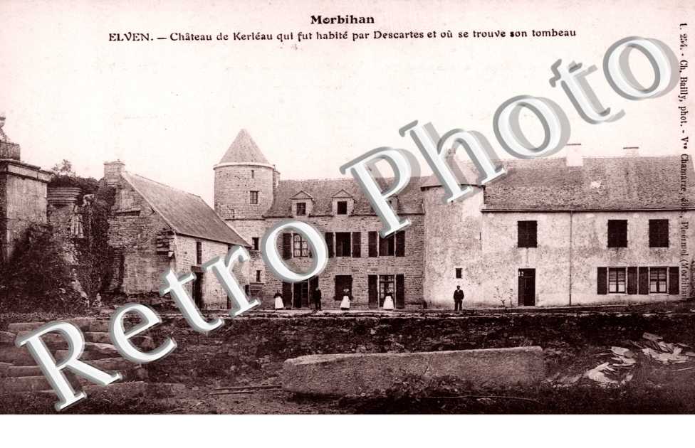 Chateau de Kerleau qui fut habite par Descartes et ou se trouve son tombeau