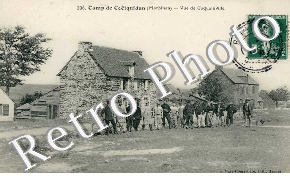 Camp de Coëtquidan, vue de Coquinville