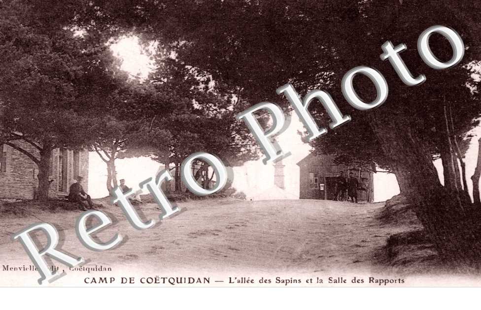 Camp de Coetquidan - l'Allee des Sapins et la Salle des Rapports