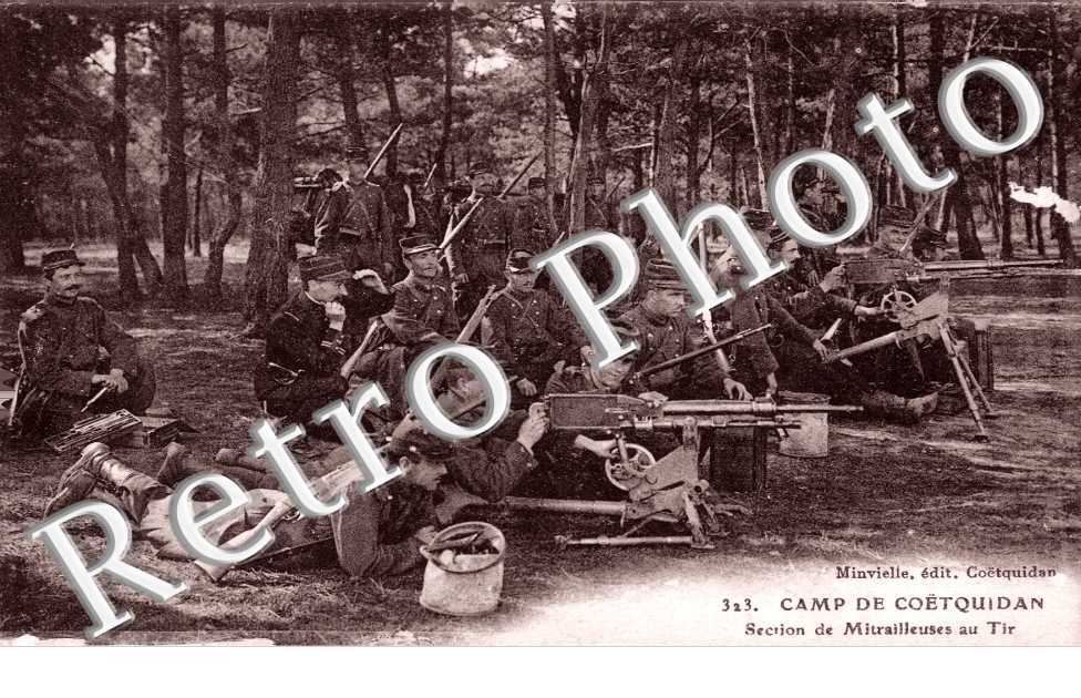 Camp de Coetquidan, Section de mitrailleuses au Tir