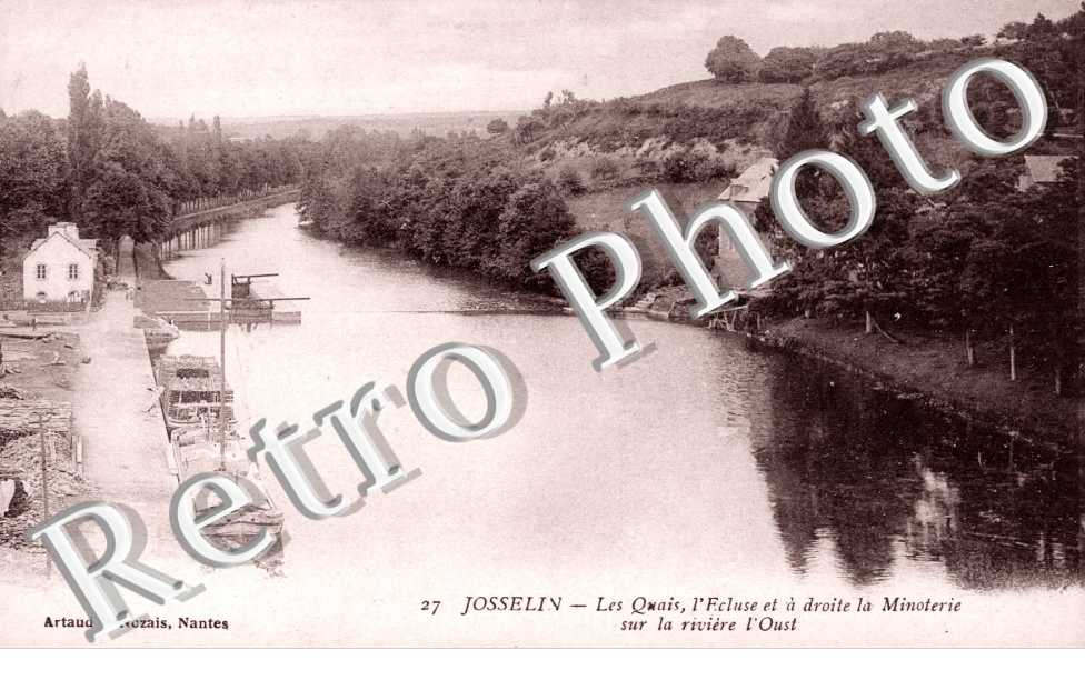 les Quais, l'Ecluse et la Minoterie sur la riviere l'Oust