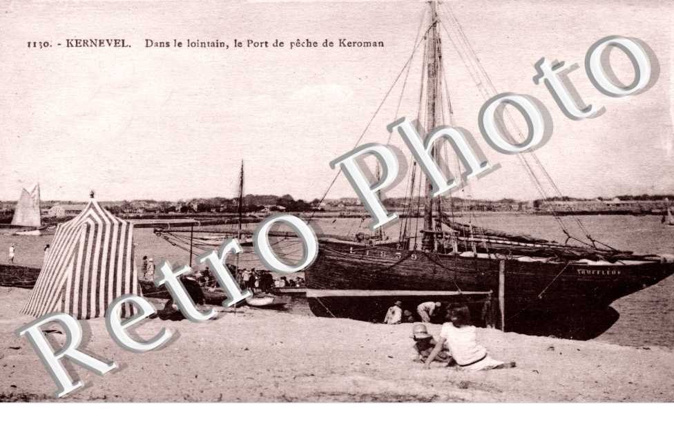 KERNEVEL dans le lointain, le port de pêche de Keroman