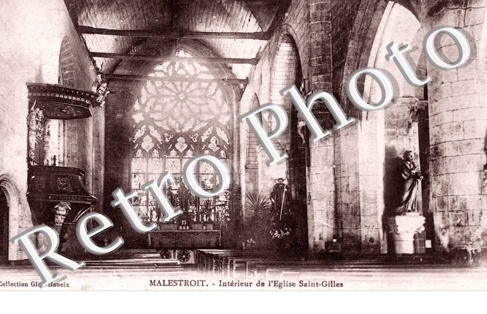 Interieur de l'eglise saint Gilles