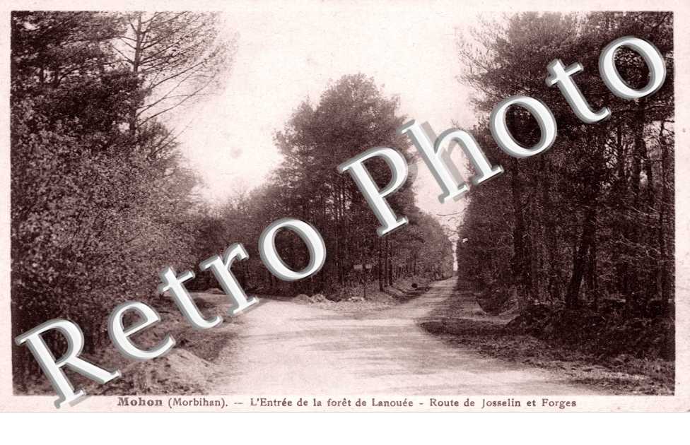 Entree de la Foret de Lanouee, Route de Josselin et Forges