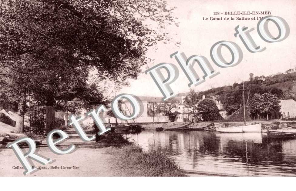 Belle Ile en Mer, le Canal de la Saline et l'Hopital