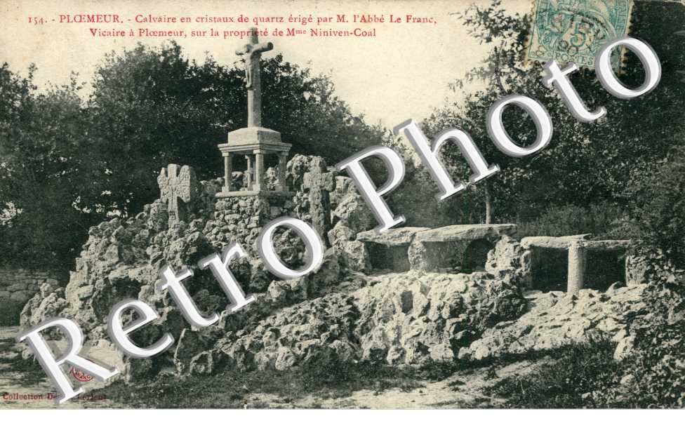 Calvaire en cristeaux de quartz erige par M. l'Abbe le Franc