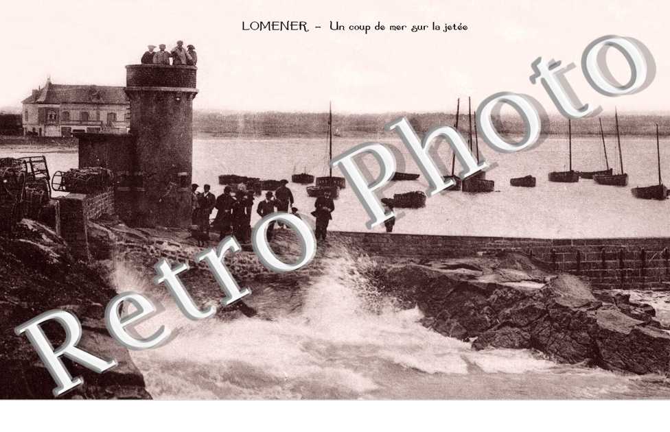 Lomener - un coup de mer sur la jetee