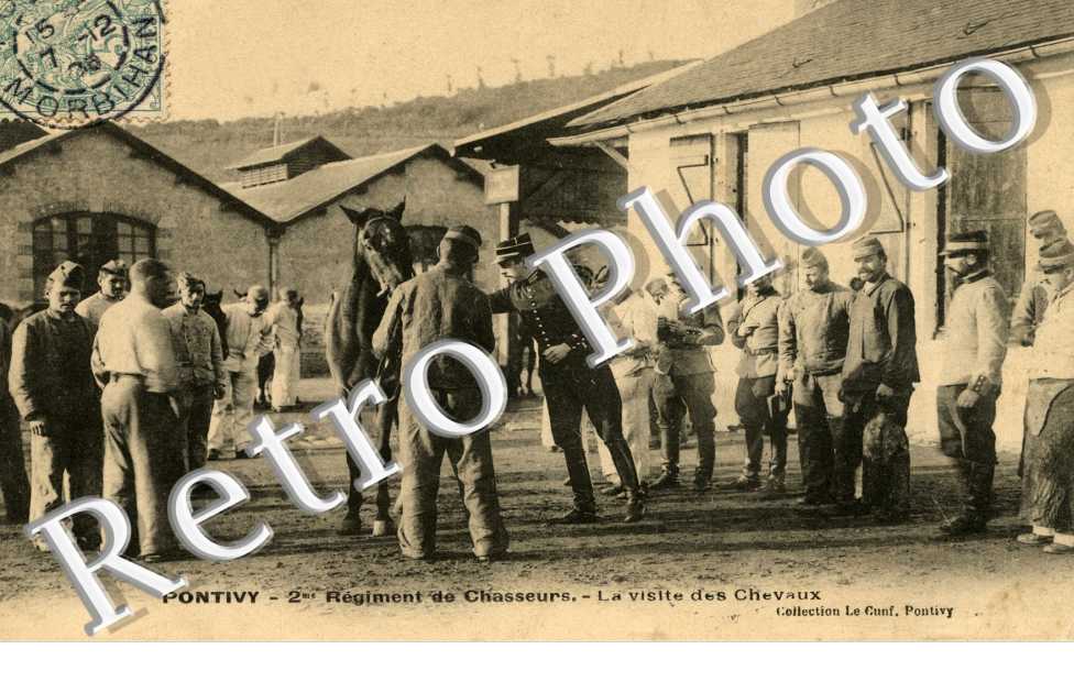 2eme regiment de chasseurs La visite des chevaux