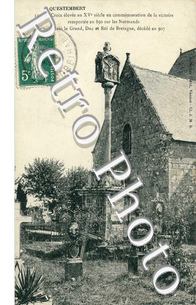 Croix au XV siecle en commemoration de la victoire remportee en 890