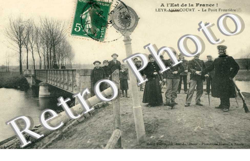 LEYR AJONCOURT  le pont frontiere