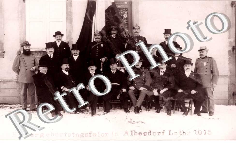 Kaisergeburtstagsfeier in Albesdorf Lothr 1915
