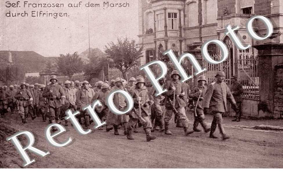 gefangener Franzosen auf dem Marsch durch Elfringen