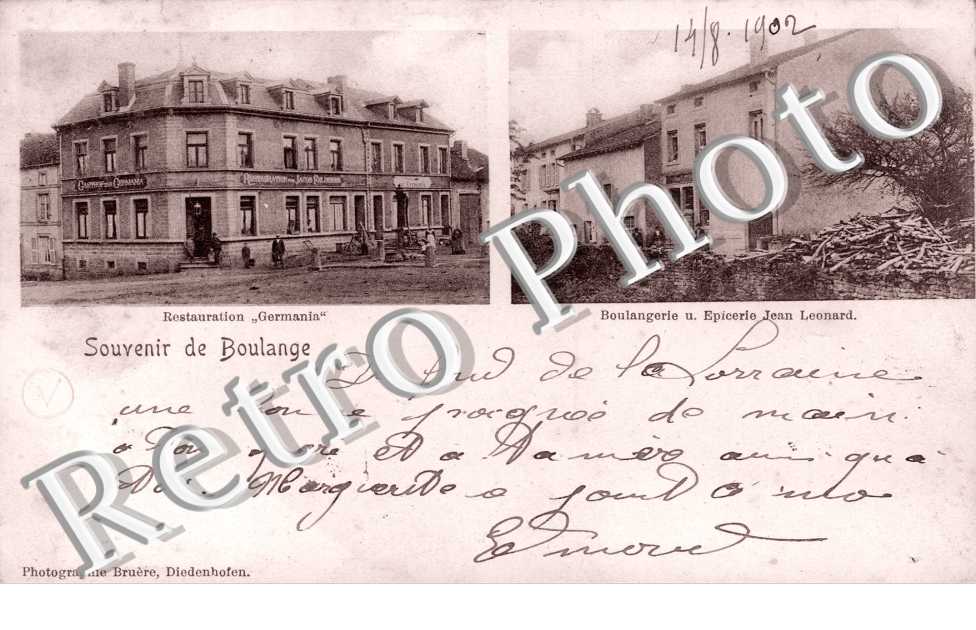 restauration "Germania", Boulangerie und Epicerie Jean Leonard