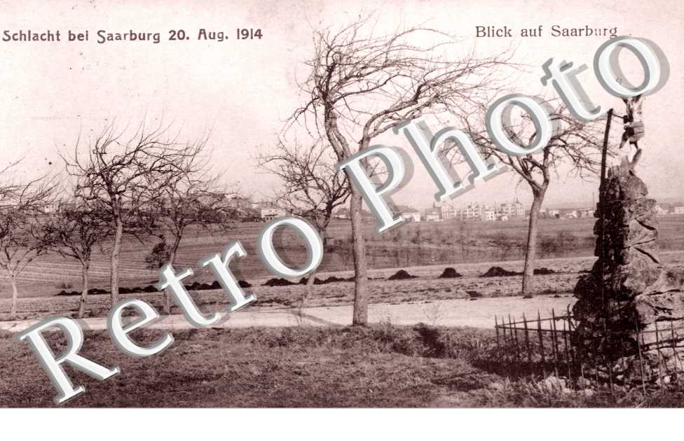 Blick auf Saarburg, Schlacht bei Saarburg 20. August 1914