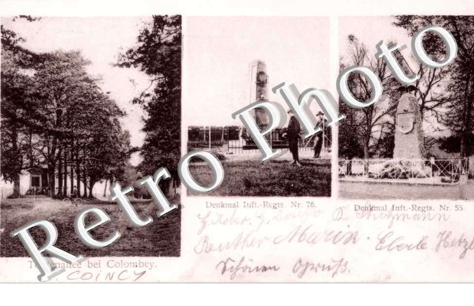 Todtenallee bei Colombey - Denkmal Inft. Regts n° 76 - 55
