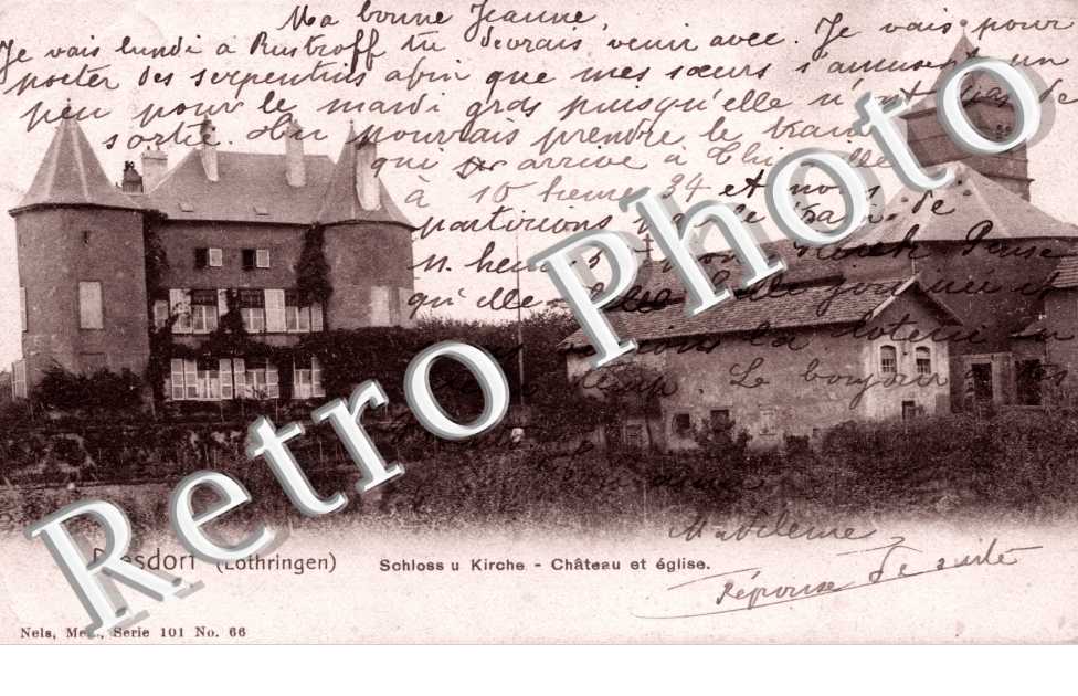 Schloss u Kirche - Chateau et eglise - edition Nels serie 101 n° 66