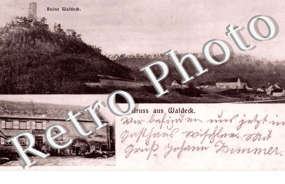 Gruss aus Waldeck, Gasthaus von F. Mischler