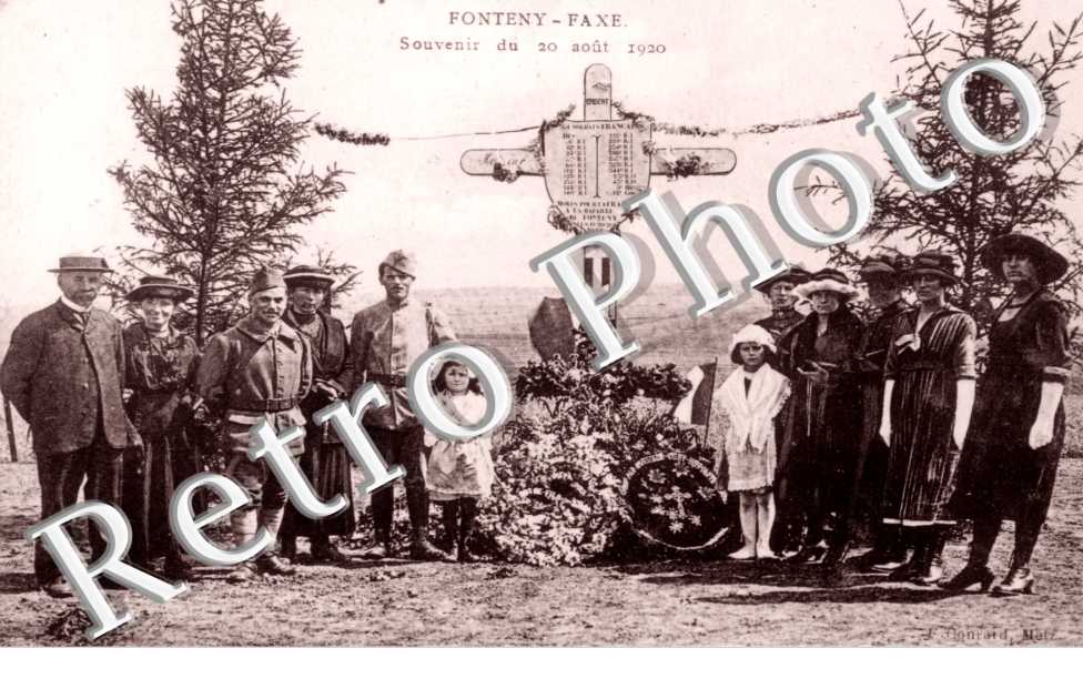 Ceremonie - souvenir du 20 aout 1920