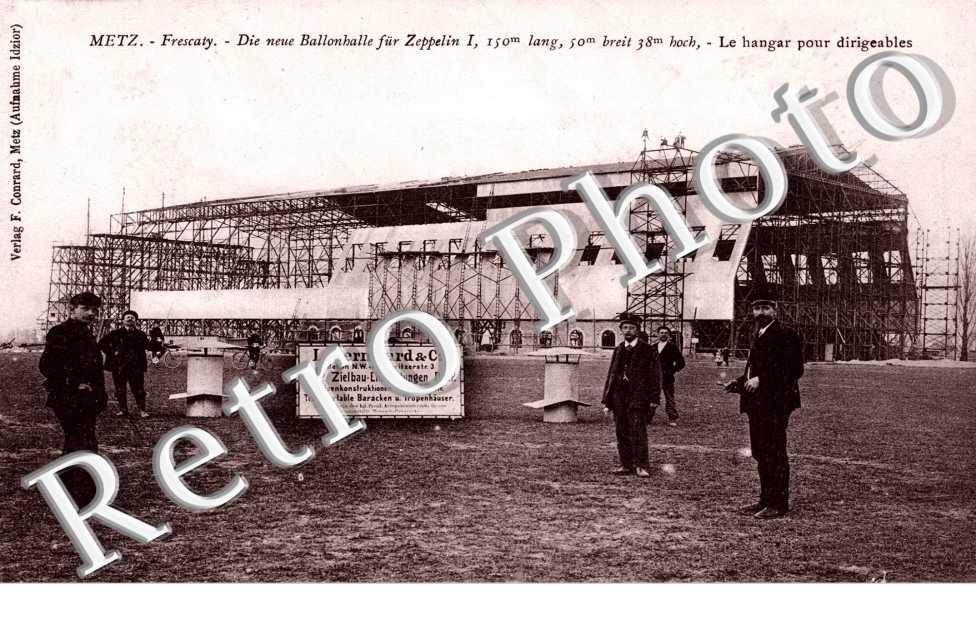 Dieu neue Ballonhalle fur Zeppelin  Le hangar pour dirigeables
