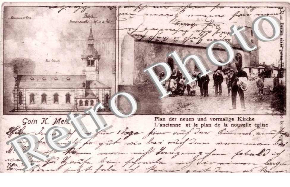 l'ancienne et le plan de la nouvelle eglise