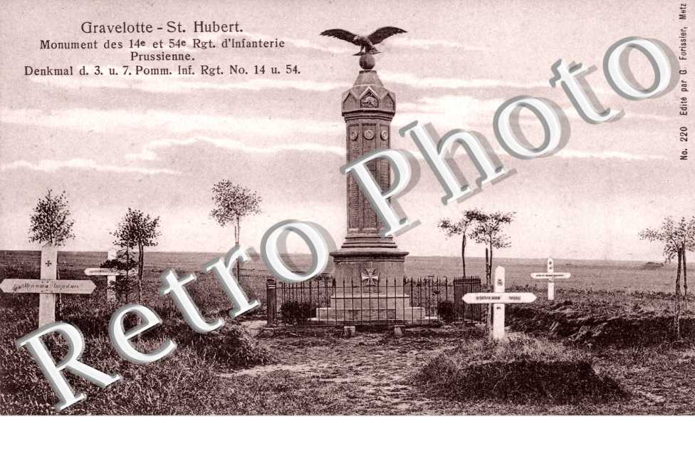 Gravelotte - Saint Hubert - Monument des 14e et 54e Rgt. d'Infanterie Prussienne