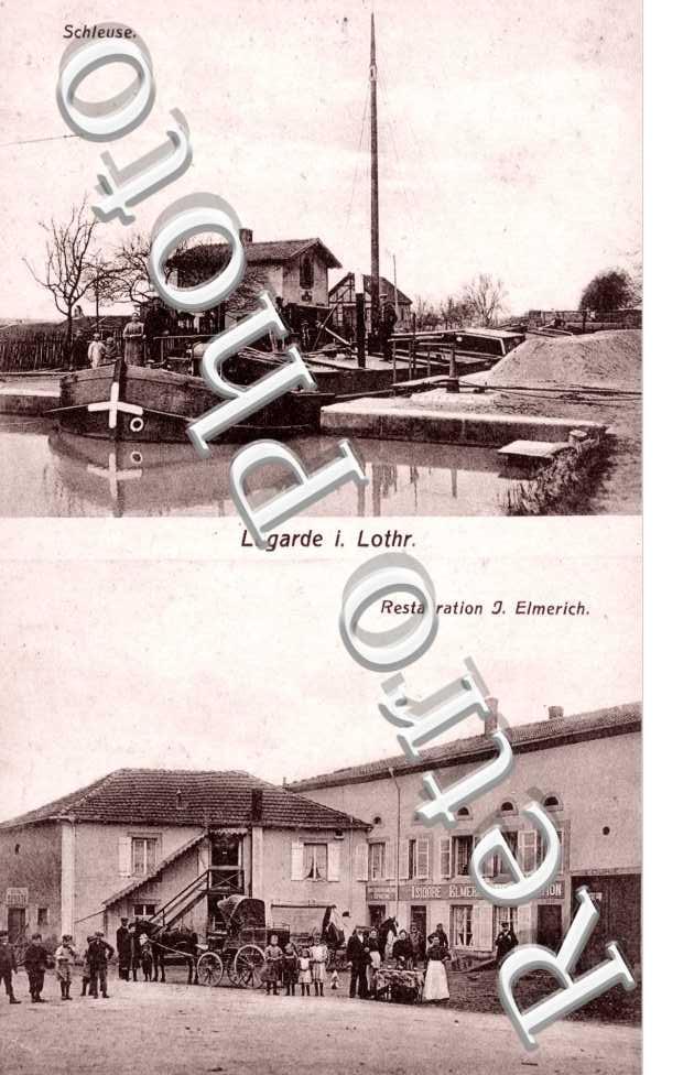 Schleuse, Restauration I. Elmerich, Lagarde