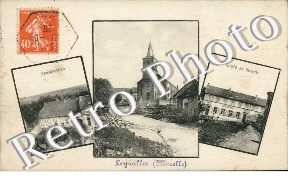 Ecole et Mairie, Presbytere, l'Eglise