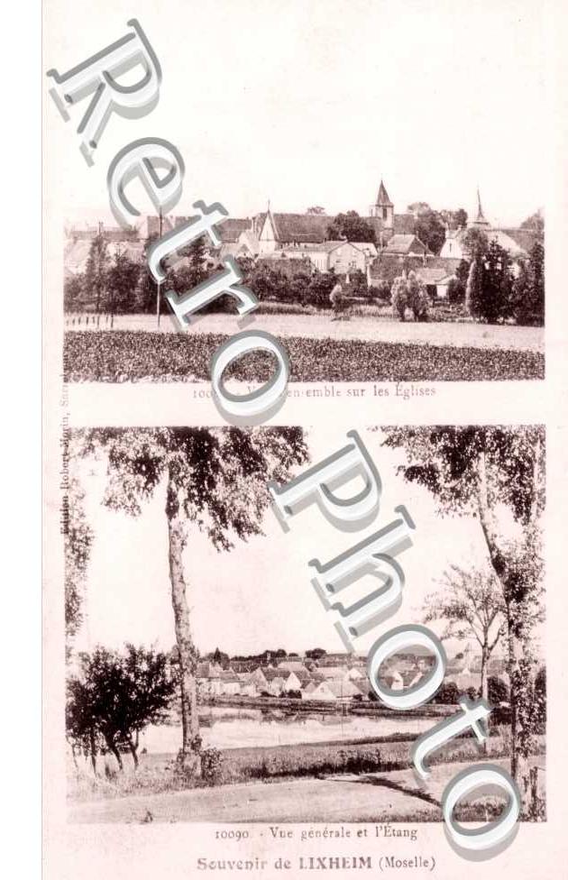 vue d'ensemble sur les eglises - vue generale et l'etang