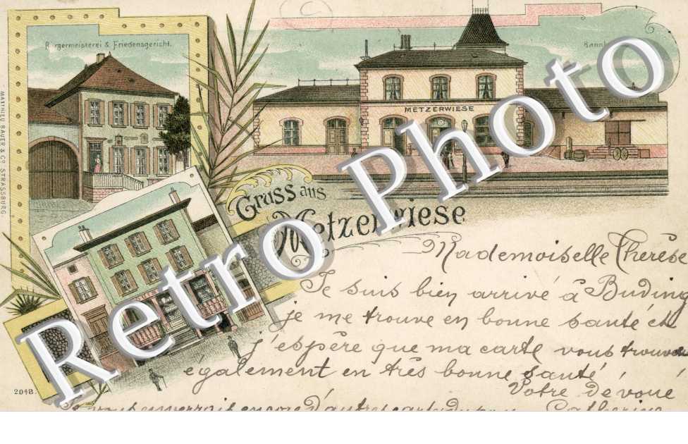 Burgmeisterei und Friedensgericht - commerce Louis Cahen - Bahnhof