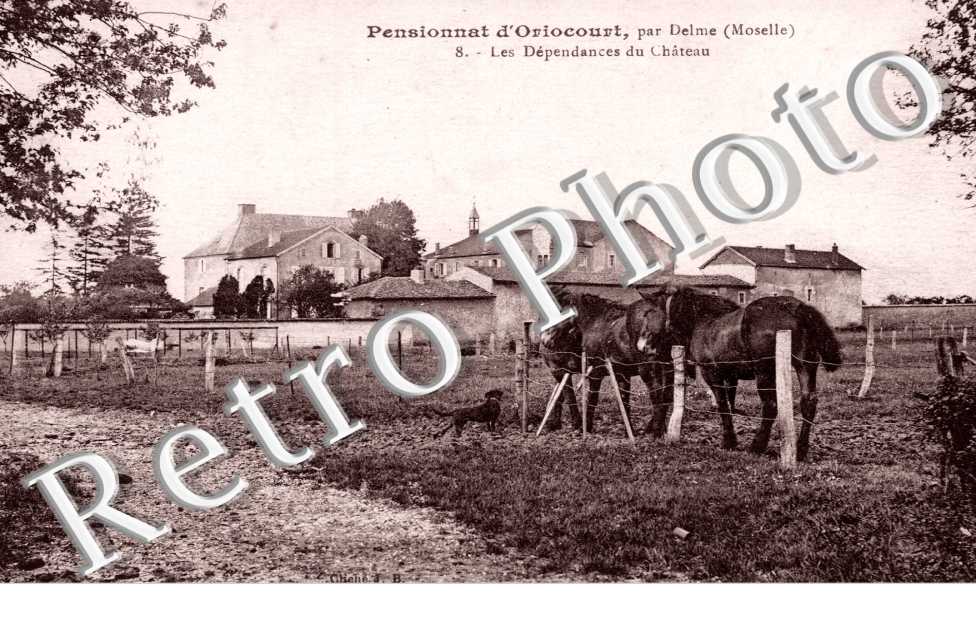 Pensionnat d'oriocourt. les dependances du chateau