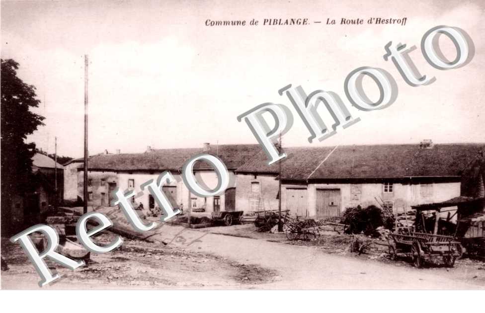 Commune de Piblange La route d'Hestroff