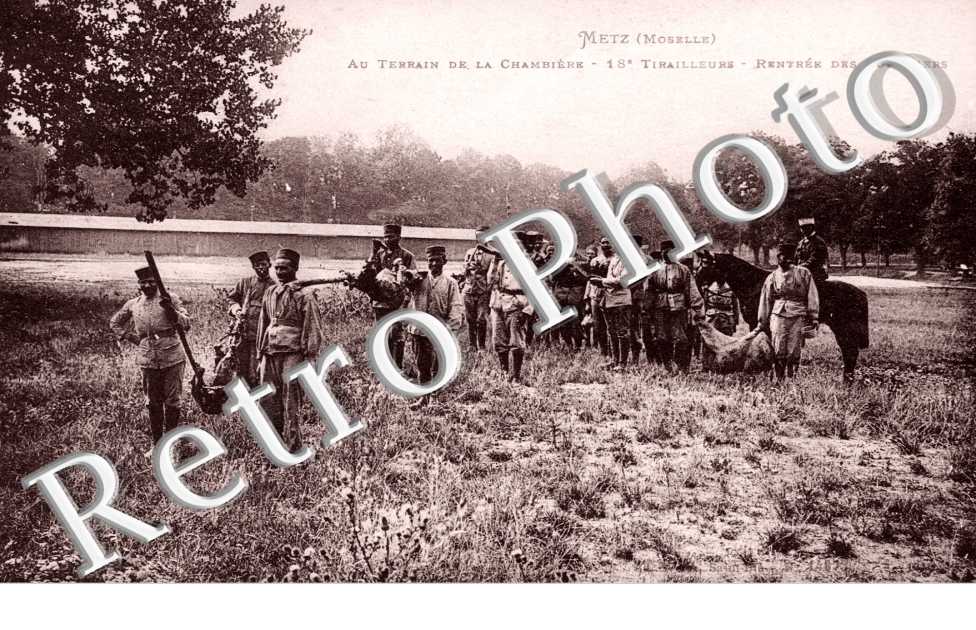 18 eme tirailleurs Fete de l'Aid-el-Kebir rentree des cuisiniers Au terrain de la Chambiere