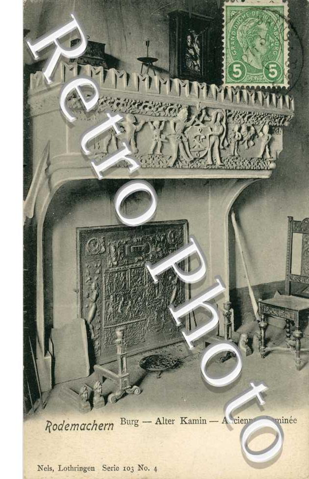 - Burg - alter Kamin - ancienne cheminee - Nels serie 103 n° 4