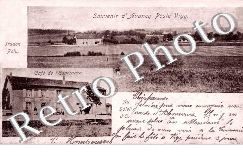 Souvenir d'Avancy Poste Vigny, Cafe de l'Esperance