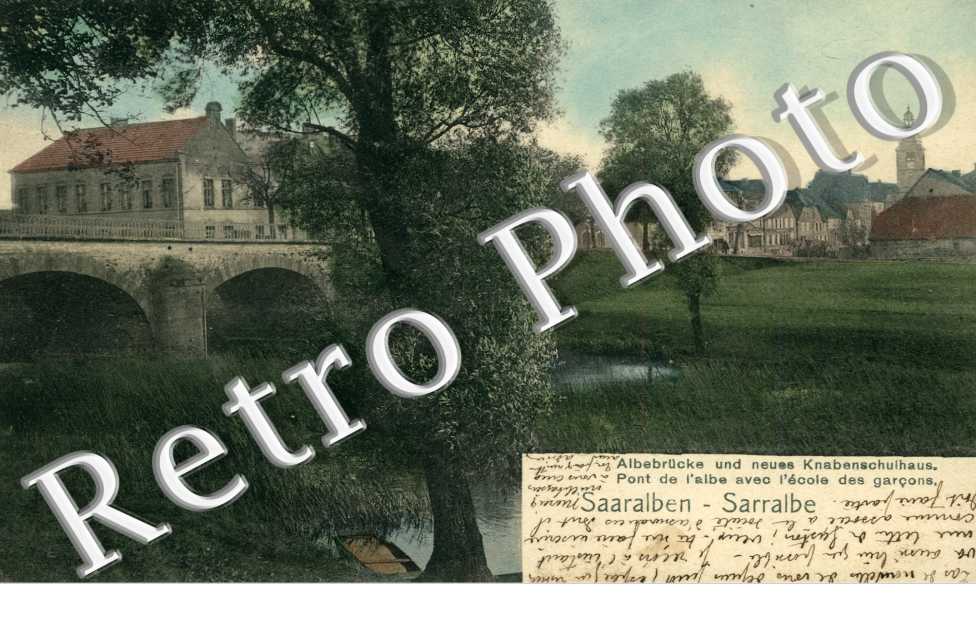 pont de l'Albe avec l'ecole des garcons