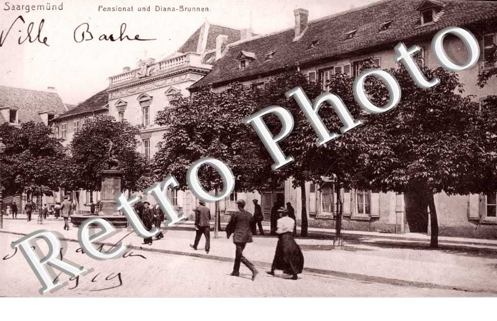 Pensionat und Diana-Brunnen