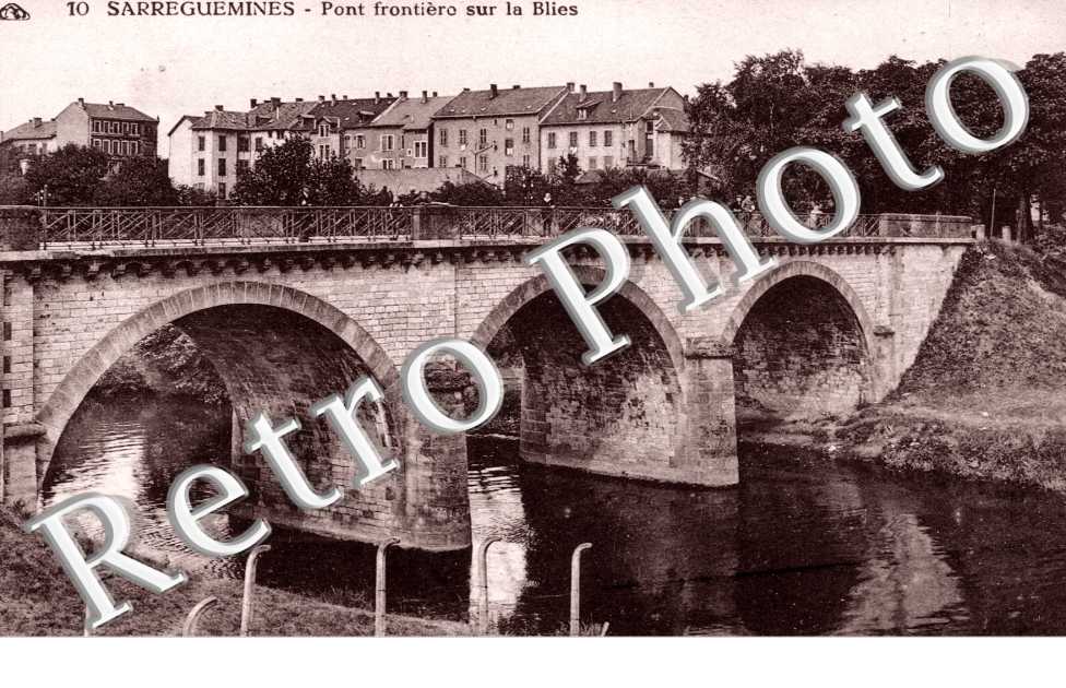 Pont frontiere sur la Blies