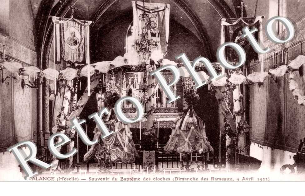 Souvenir du Bapteme des cloches Dimanche des rameaux, 9 avril 1922