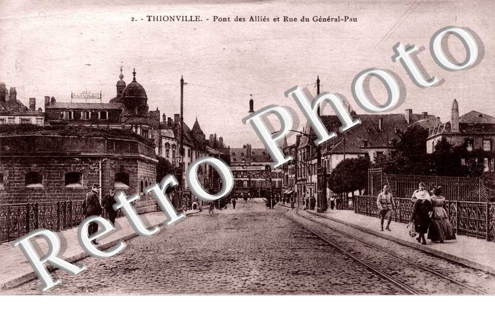pont des alliés et rue du Général Pau