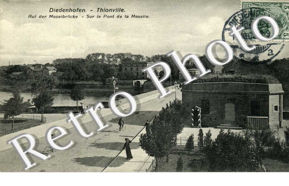 sur le pont de la Moselle
