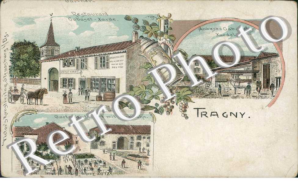 l'Ecole, Restauration Gabaset-Xarde, Gartenwirtschaft mit Kegelbahn