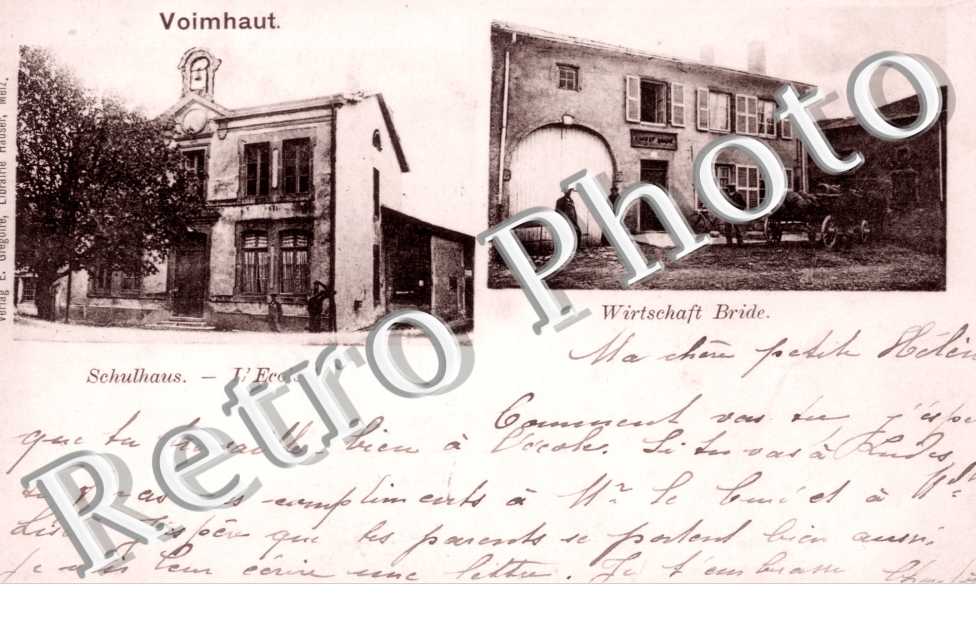 Schulhaus - l'ecole - Wirtschaft Bride