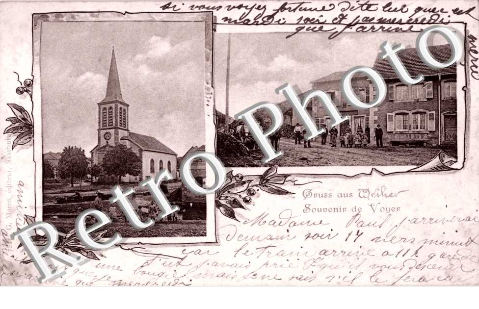 place de l'eglise  et une rue
