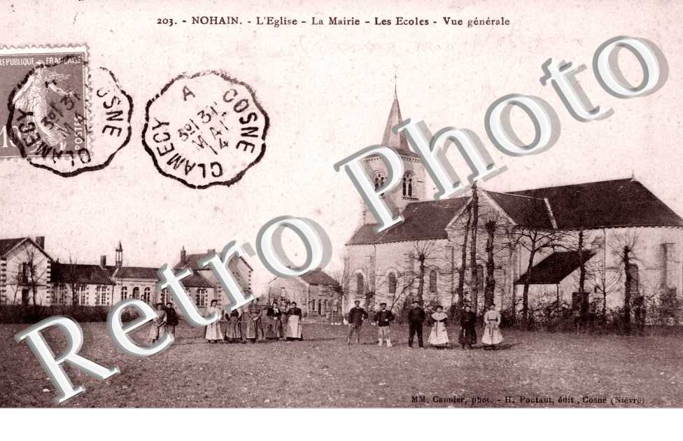 Nohain, Ecole, Mairie et Eglise
