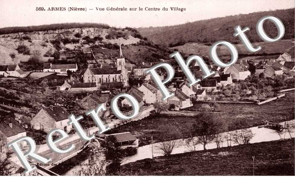 vue generale sur le centre du village
