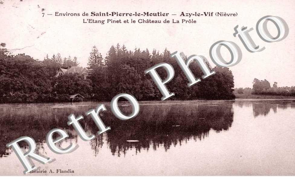 l'etang Pinet et le chateau de la Prole